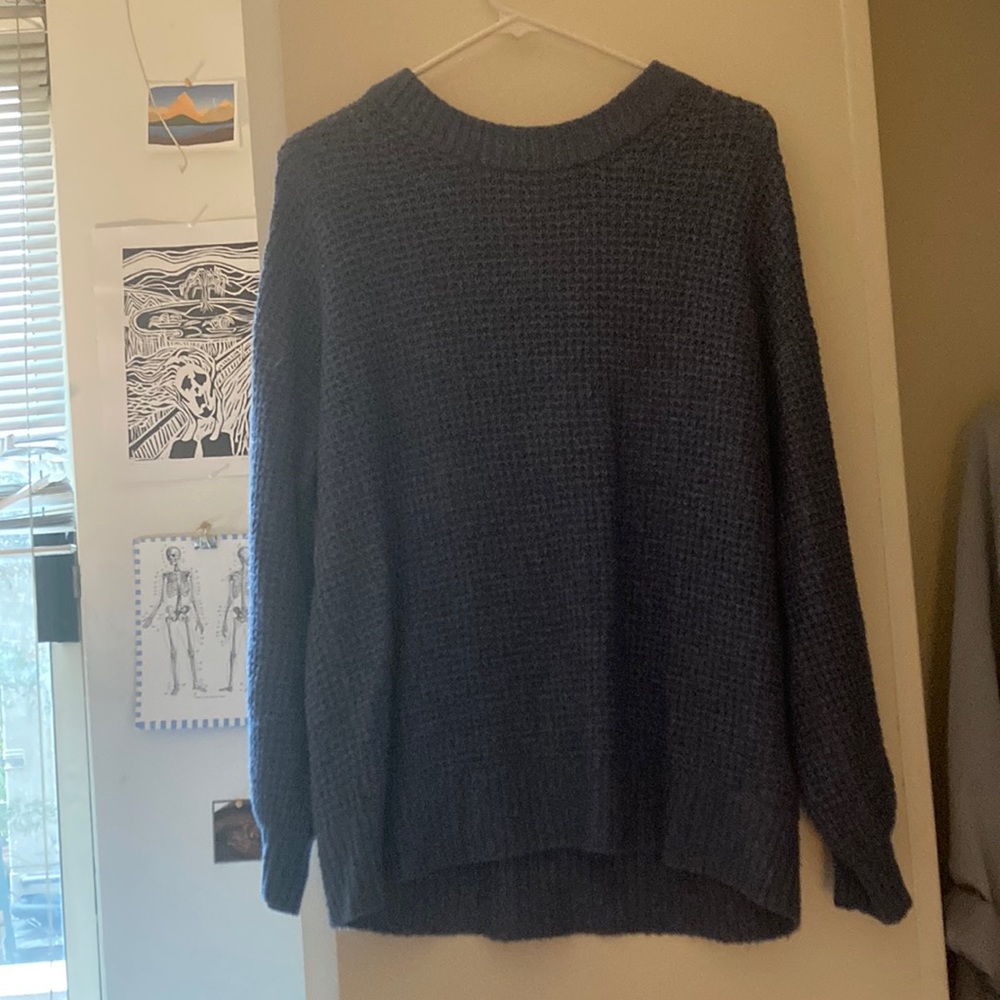 Cozy blue sweater